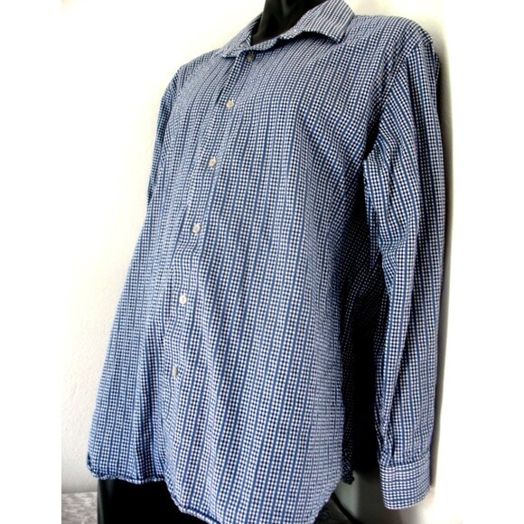 Men’s Apt 9 Slim Fit Button Down Dress Shirt-Blue Plaid- Size XXL - Picture 1 of 11
